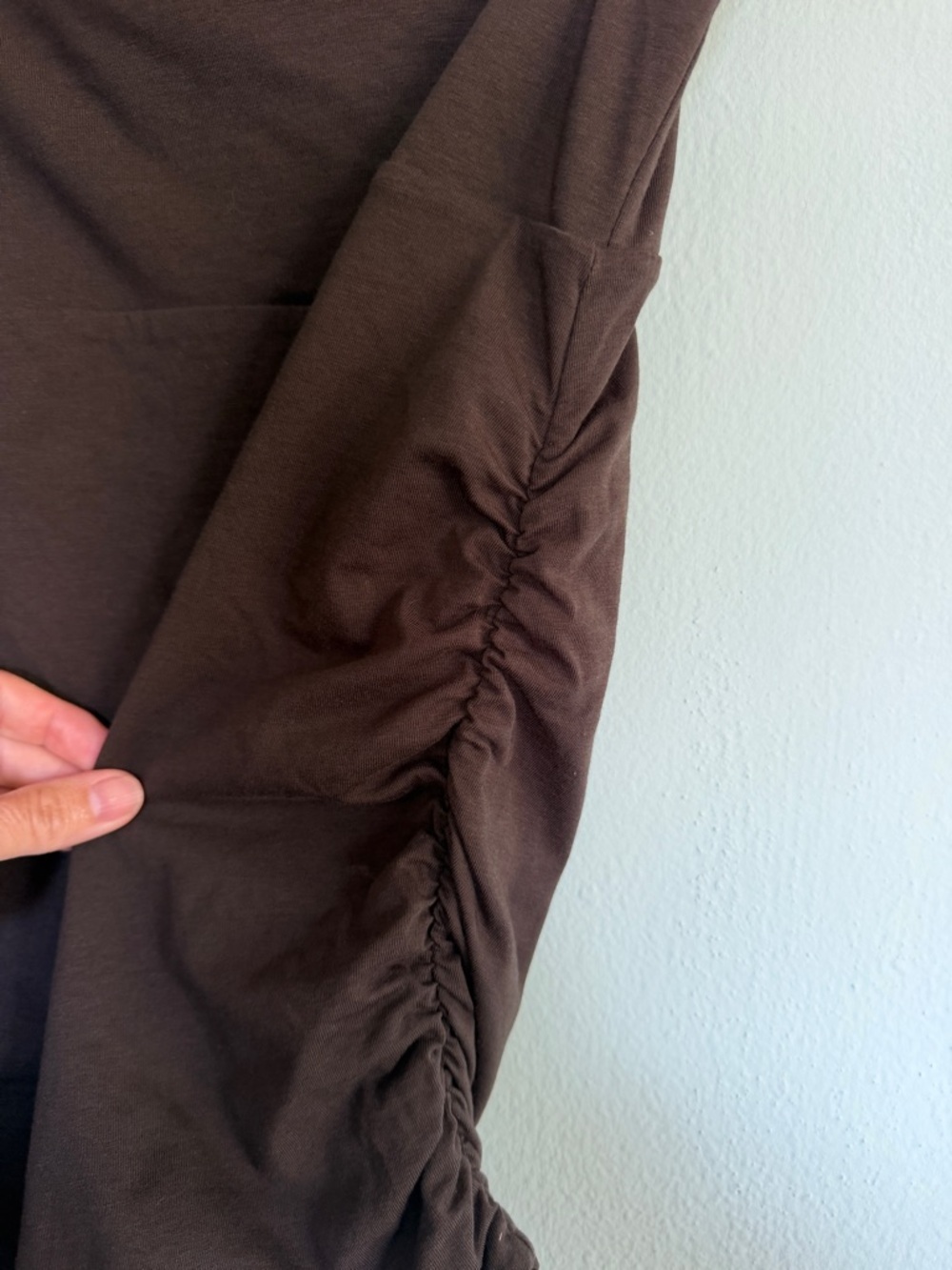 Una Pluma Ruched reversible mini skirt - Picture 5 of 7